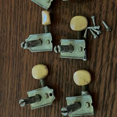 1964 1965 1966 set Fender Musicmaster Duo Sonic Mustang guitar tuners tuning pegs image 5