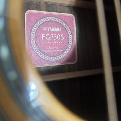 Yamaha FG730S Acoustic Guitar with Case and Upgrades image 8