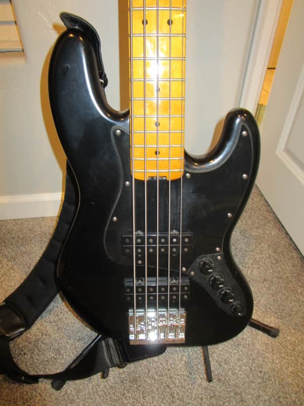 Fender Modern Player Jazz Bass V Satin 2014 - Black image 1