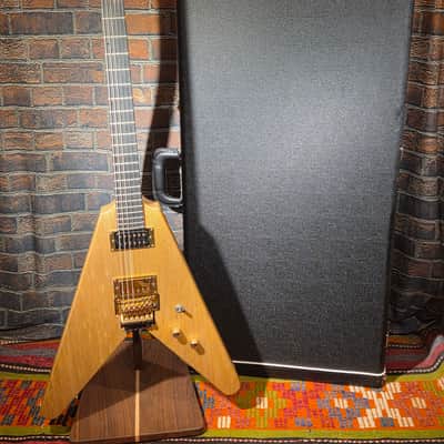 Black Diamond Handmade The Korina "Super V" Natural w/ OHSC, CoA & Floyd Rose image 1