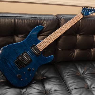 Carvin JB200C Jason Becker Deep Blue Flame Electric guitar image 1