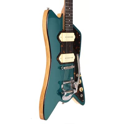 Fab Guitars Cadillac P-90’s Sherwood Green Used image 5