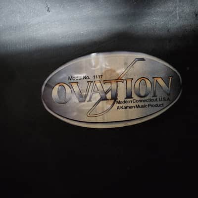 Ovation Balladeer Model 1117 vintage USA acoustic w/ohsc  1977 - sunburst image 11