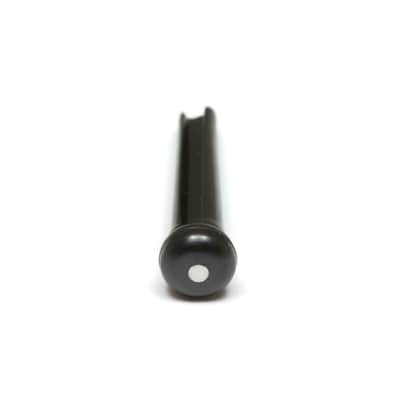 Graph Tech TUSQ Traditional Style Acoustic Guitar Black Bridge Pins, White Inlay image 3