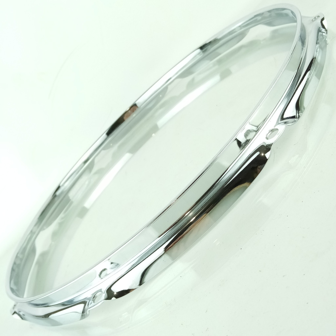 Ludwig 14"Snare/Floor Tom Drum 8Lug Batter Rim/Hoop 1.6mm Chrome Triple Flange80 — main photograph