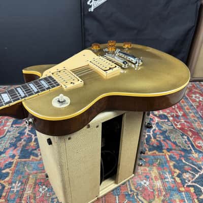 *Video* Aria Pro II Les Paul Gold Top Model LS600 Slab Mahogany - 1980 image 13