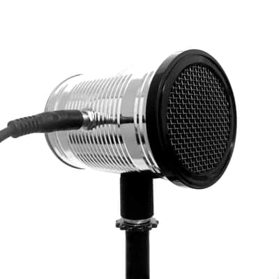 The Gleamer. Lo-Fi Tin Can Microphone with Integral Mic Stand Mount. image 1