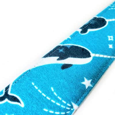 Narwal Constellation Guitar Strap-Blue Narwhale Guitar Strap- Space Galaxy Guitar Strap - Universal Guitar Strap- Double Padded-Comfortable image 2