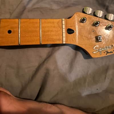 Vintage 1989 Squier ii one piece maple neck image 3