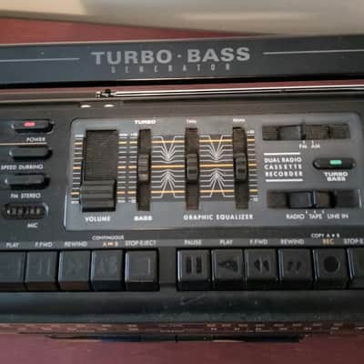 Magnavox AW-7590 Turbo Bass Dual Cassette Boombox Radio Ghetto Blaster image 7