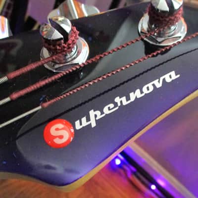 Gildaxe custom "Supernova" active electric bass guitar image 1