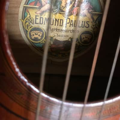 Edmund Paulus Guitar Wood Guitar 1890 Brown image 2