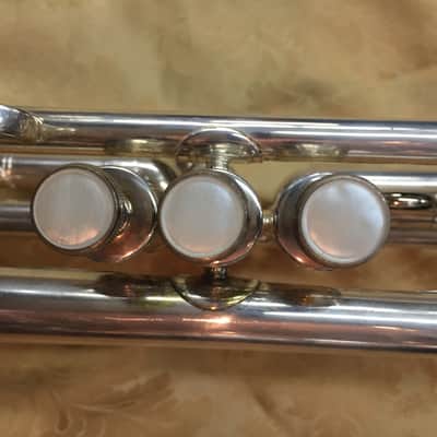 Pre-War Fabrication Francais Perfectionee Silver Plated Trumpet by Besson-c.1925 image 7
