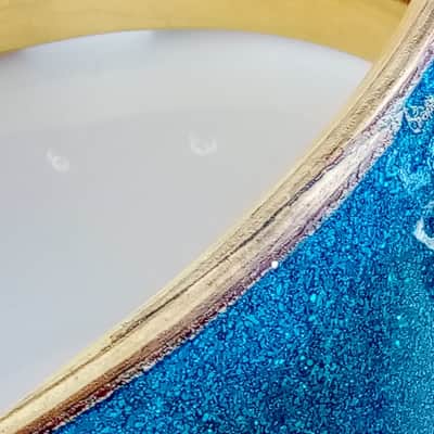WFL Ludwig 6.5x14"Contest Snare Drum Blue Sparkle Vintage'55 NOB Stick-Chopper50 image 13