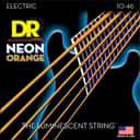 DR Strings NEON Electric Guitar Strings - .010-.046 Medium Orange