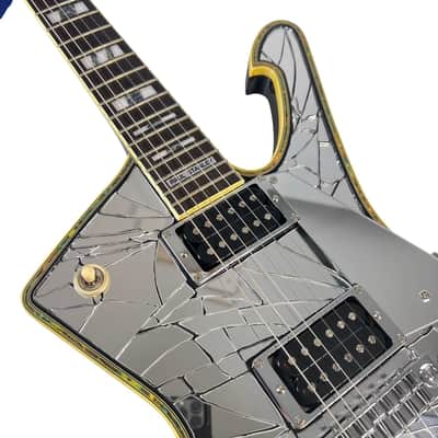 2017 Ibanez PS1CM Paul Stanley Signature Cracked Mirror Iceman image 8