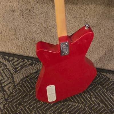 Loog Mini 3-String Electric Guitar Red Kids Beginner Travel Guitar image 2
