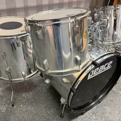 Peace Drums 5-Piece Drum Shell Kit, Chrome image 6