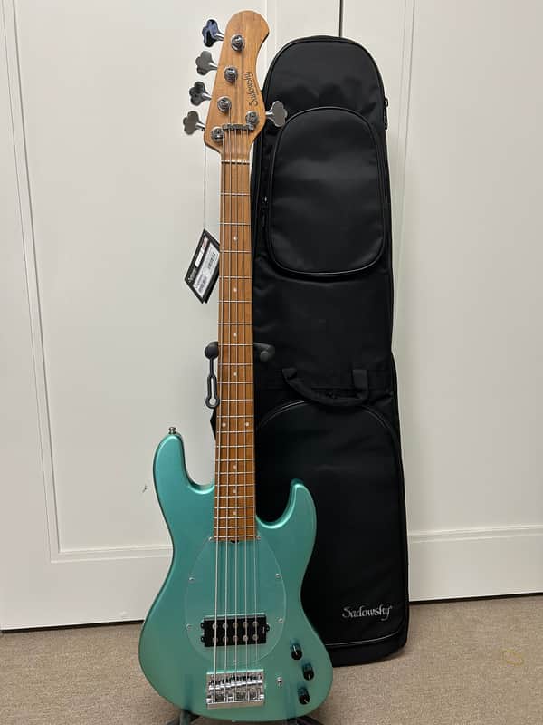 Sadowsky MetroExpress 21-Fret 5 String Vintage M Bass - Sage Green Metallic image 1