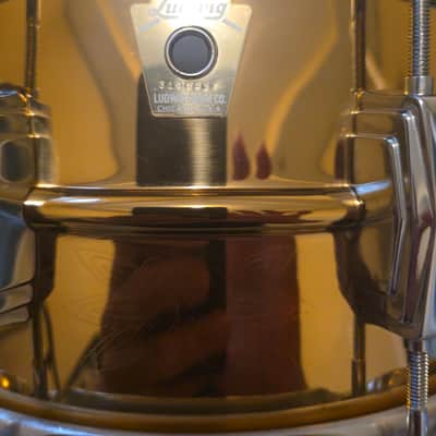 RARE!! 🥁💥 Ludwig  75th Anniversary Bronze 6.5x14 1984 - Bronze , Laser Engraved image 24
