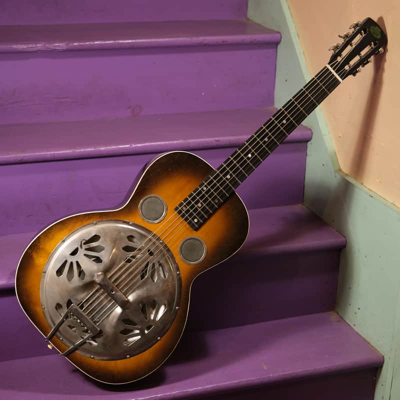 1930s Regal Dobro-Cone Spider-Bridge Resonator Guitar (Vintage, Old, Antique) image 1
