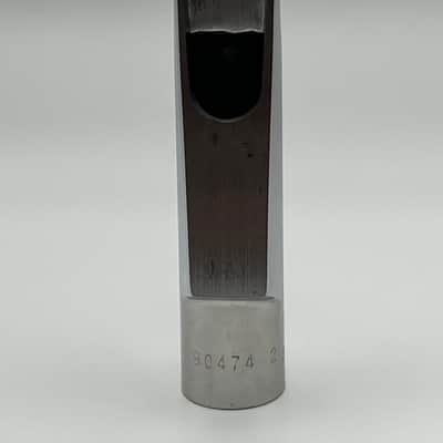 Vintage Arnold Brilhart “Designed by Arnold Brilhart” Metal Soprano Saxophone Mouthpiece w/ Orig. Lig. and Cap image 3