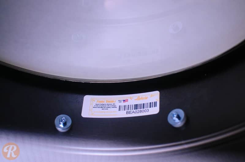 Ludwig LB417BT "Brass On Brass" Black Beauty 6.5x14" Snare Drum with Brass Hardware image 7
