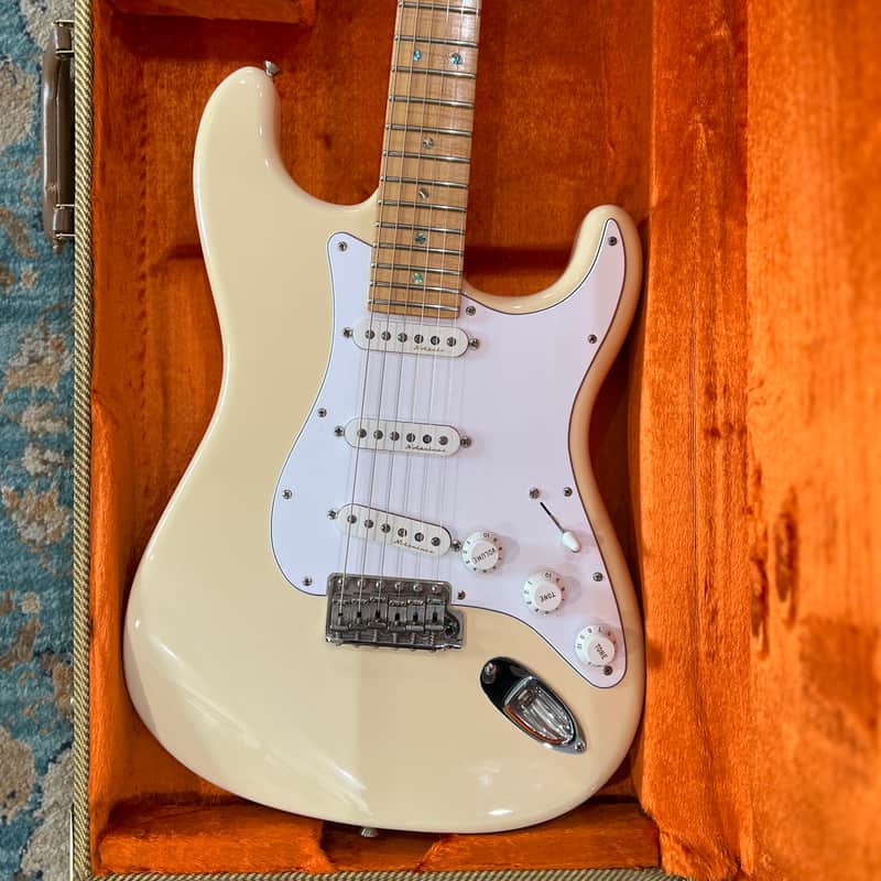 Fender Eric Clapton Partscaster Stratocaster with Lace Sensor Pickups 1994 - 2000 - Olympic White image 1