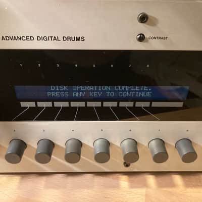 Dynacord ADD ONE 1980s Hybrid 8 Voice 12-Bit Drum Sampler & Drum Synthesizer 230/120V w/ Analog Self-Resonating CEM 3389 Filters per each of the 8 Voices image 3