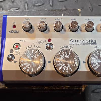 Korg Ampworks Modeling Signal Processor Multi Effects Unit Cab Simulator2000s - Silver Guitar Effect image 2