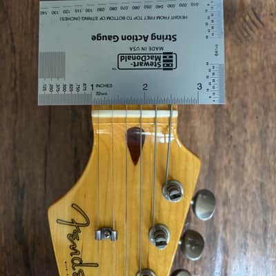 2011 Fender ST-57 Stratocaster ‘57 Reissue Vintage White MIJ Japan image 16