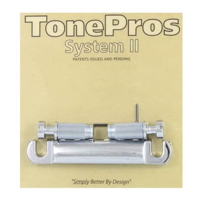 TonePros Locking Stop Tailpiece, CHROME - #T1ZS-C