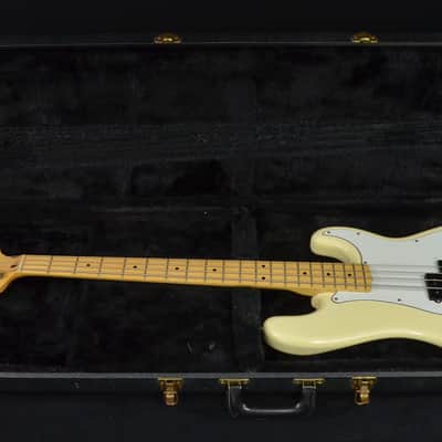 Fender Precision Bass 1986 E Series MIJ Japan Maple Fingerboard Aged White image 13