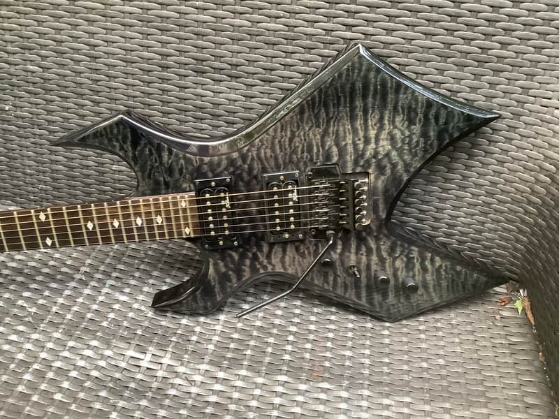 B.C. Rich Warlock / Left hand handed lefty / NJ Neck-Thru series Made In japan 24 frets floyd rose image 1