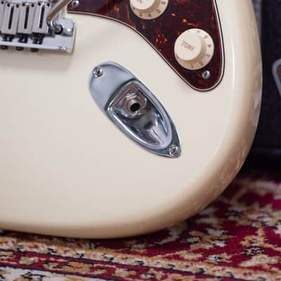 2013 Fender USA American Deluxe Stratocaster Neck - in Olympic Pearl White image 6