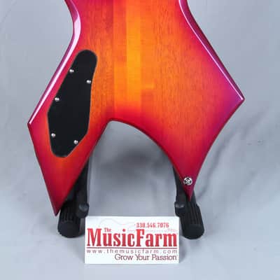 BC Rich NJ Retro Warlock Electric Guitar Sunburst Diamond Inlays Humbucker image 5