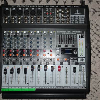 Behringer Europower PMP1000 500-Watt 12-Channel Powered Mixer with Multi-Effects Processor 2000s - Dark Gray image 7