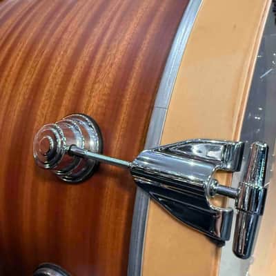 DW Classics Series 3-ply Mahogany/Poplar 3-Piece 12/16/22 Drum Kit Set in Natural Satin Oil with Chrome Hardware image 11
