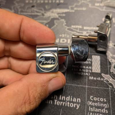 Fender 003-7429-049 Standard Stratocaster / Telecaster Tuning Heads (6) 2010s - Chrome image 4