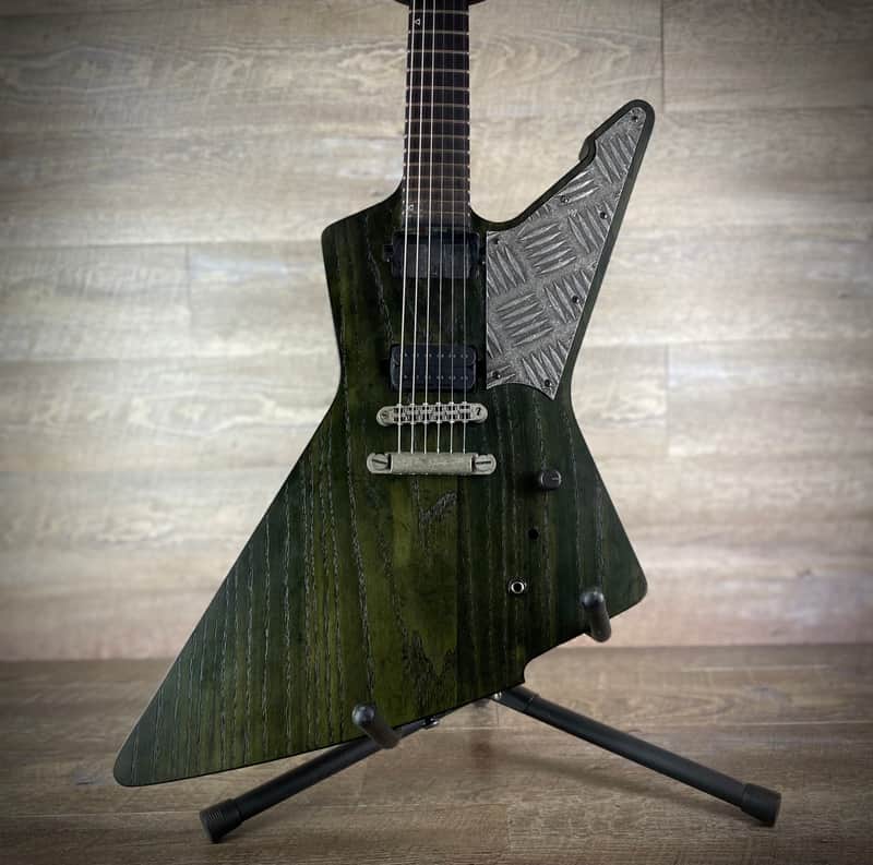 Custom Modded Schecter E-1 Apocalypse – High-Gain Hot-Rod (Rusty Grey Finish) - USED image 1