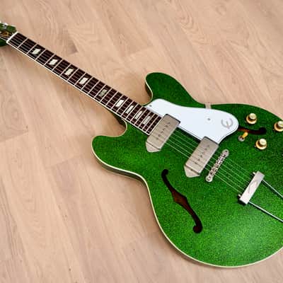 1984 Epiphone Casino Vintage Electric Guitar Moss Green Sparkle