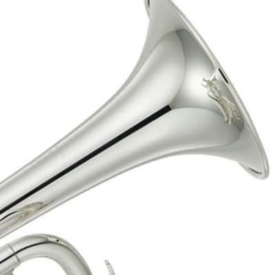 Yamaha YTR-4335GSII Intermediate Bb Trumpet - Silver Plated & Gold Brass Bell image 11