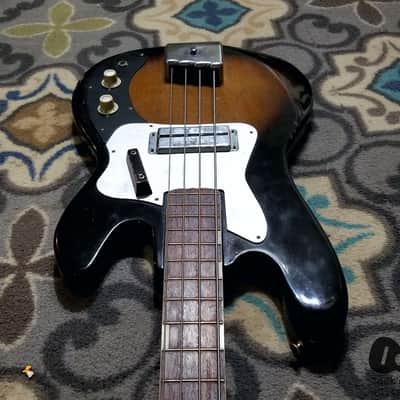 Kent 670 Electric Bass (1960s, Sunburst) image 12