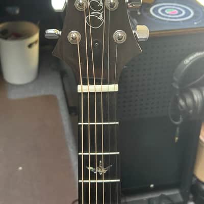 PRS SE A50E Angelus with Fishman GT1 Pickup 2018 - 2021 - Natural with Fire Red Burst Back image 3