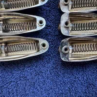 Slingerland Lot of 10 Vintage Bass Drum Lugs 70s - Chrome image 12