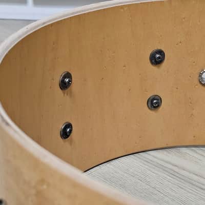 Tama 14"x 6.5" Artstar Custom Premium Maple Shell Snare in Gloss Natural Birdseye Maple Veneer image 12