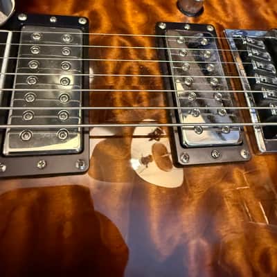 ESP LTD KS-7 Ken Susi Signature Dark Brown Sunburst w/ D Activators image 4