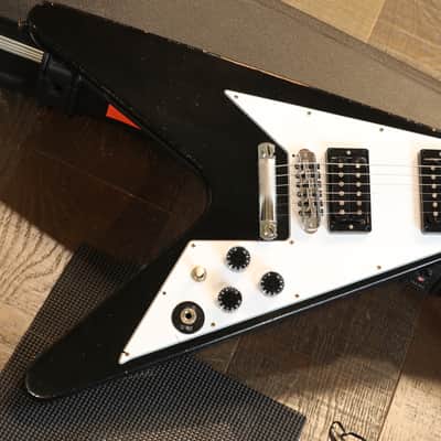 Unplayed! 2022 Gibson Custom Shop Artist Kirk Hammett 1979 Flying V Electric Guitar Murphy Aged Ebony + COA OHSC image 2