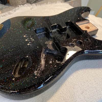 Fender Tom Delonge Stratocaster - Galaxy Black Flake Finish by Marty Bell w/ Fender Deluxe Case image 12