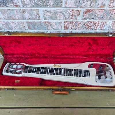Vintage 1957 Fender Champ Lap Steel Electric Guitar w/ Original Tweed Hardshell Case! image 1
